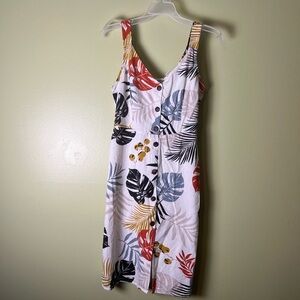 Monteau women Tropical Button-Down Sundress